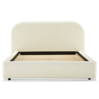 Arden Queen Bed In Beige Boucle