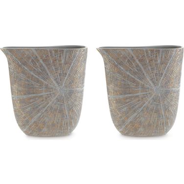 Ardenley Antique Gold Finish Vase Set of 2
