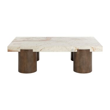 Ardi Coffee Table In Cream and Brown