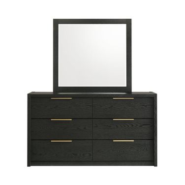 Ardmore Bend Dresser and Mirror Set In Black