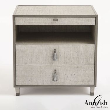 Argento Bedside Chest In Gray