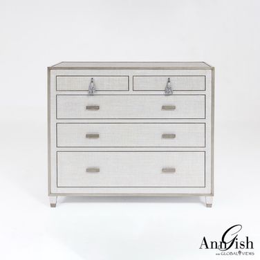 Argento Chest Of Drawers In Silver
