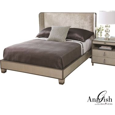 Argento King Bed In Gray