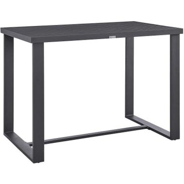Argiope Outdoor Patio Bar Height Dining Table In Aluminum