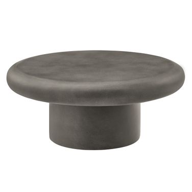 Argos Indoor - Outdoor Patio Concrete Round Coffee Table In Gray