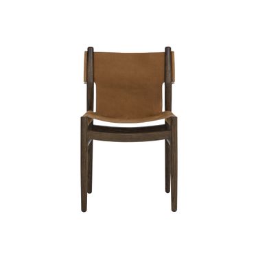 Argus Dining Chair In Nubuck Caramel