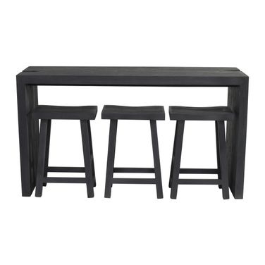 Argyle 4-Piece Counter Height Table Set In Ebony