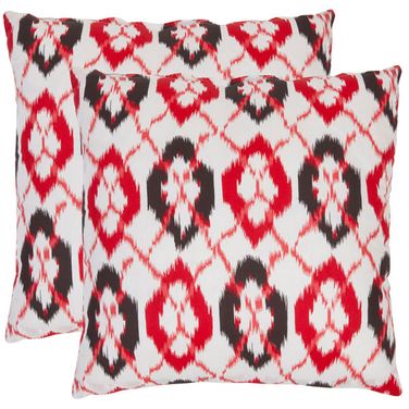 Argyle Pillow Set of 2 in Red