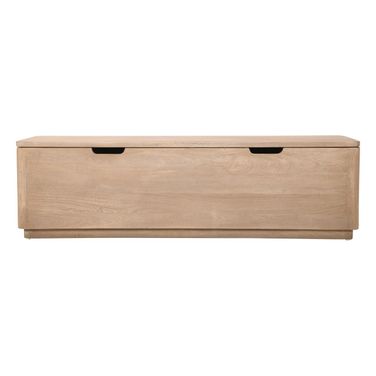 Argyle Storage Bench In Light Ash Ivory Reclaimed Wood