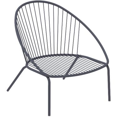 Aria Accent Chair Seat Cushion In Grey