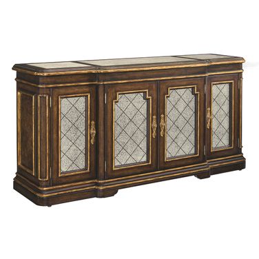 Aria Credenza In Aria Brown and Aged Gold