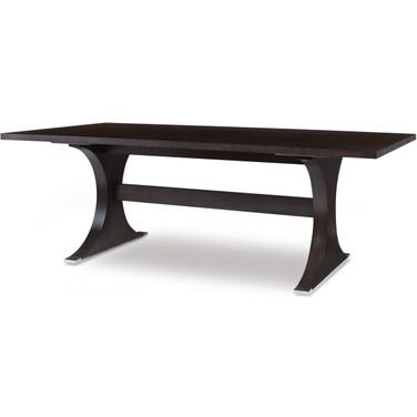 Aria Rectangle Dining Table In Brownstone