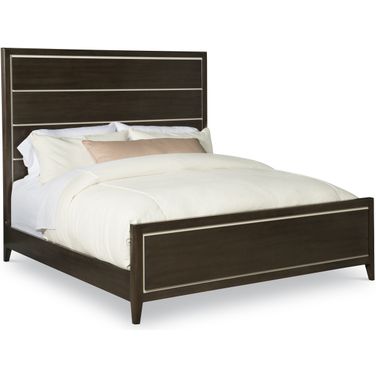 Aria Wood King Bed In Brownstone