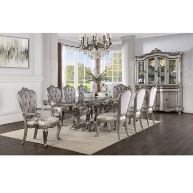 Ariadne Dining Room Set In Antique Platinum