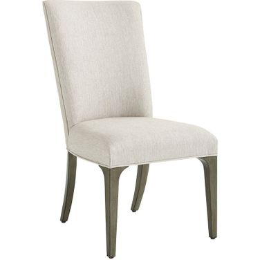 Ariana Bellamy Upholstered Side Chair Set of 2 In Platinum