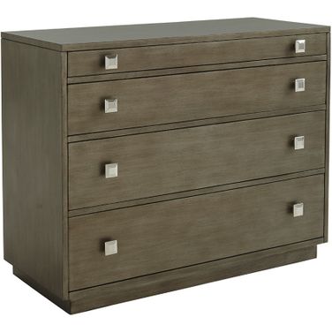Ariana Cavalaire 4 Drawer Bachelors Chest In Platinum