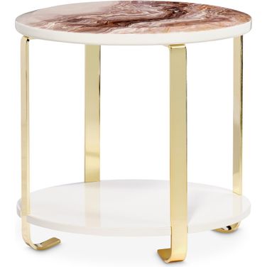 Ariana End Table In Gold