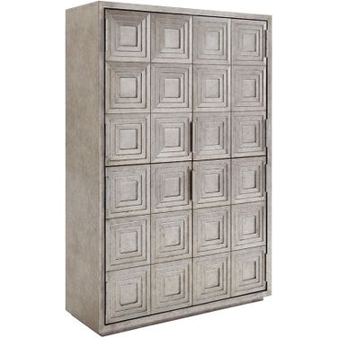 Ariana Sanremo 4 Door Cabinet In Silver Leaf