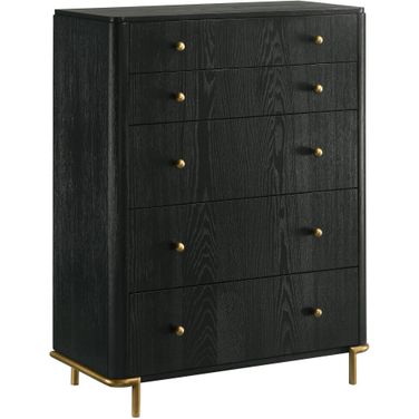 Arini 5-drawer Bedroom Chest Black