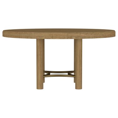 Arini 60-Inch Round Wood Dining Room Table In Sand Wash