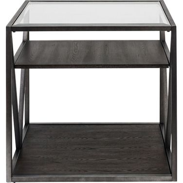 Arista Cobblestone Brown End Table