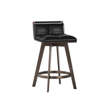 Arizona Swivel Counter Stool In Bravo Black
