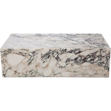 Ark Rectangle Cocktail Table In Genuine Viola Marble