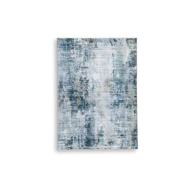 Arlenmont 5' x 7' Area Rug In Blue/White/Brown
