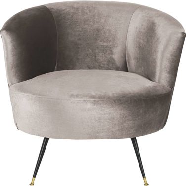 Arlette Hazelwood Velvet Retro Mid Century Accent Chair