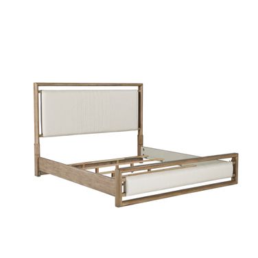 Arlington King Upholstered Panel Bed In Nutmeg