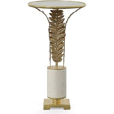 Arlo Accent Table In White and Grey