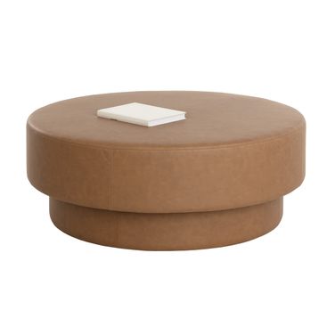 Arlo Ottoman In Cognac