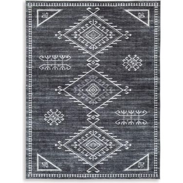 Arloman Black And Cream Medium Rug