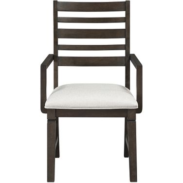 Victoria Arm Chair Set of 2 In Brown