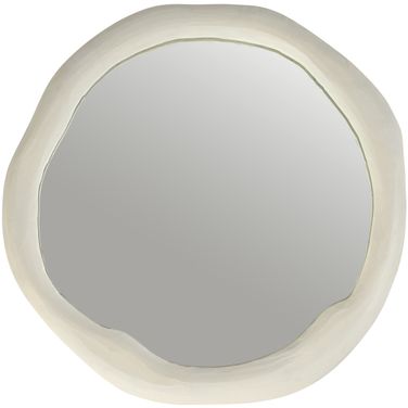 Armada 30 Inch Aluminum Mirror In Cream