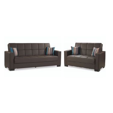 Armada Living Room Set In Brown