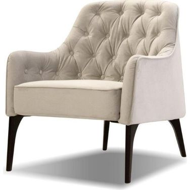 Armchair Ellington Oyster Velvet/Black Wood Legs