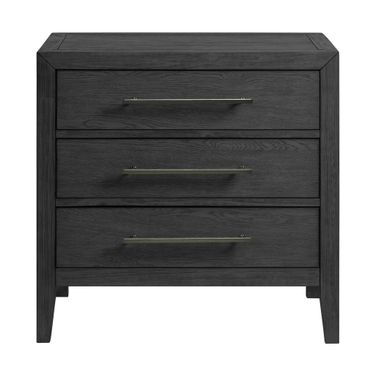 Armes 3-Drawer Nightstand In Black
