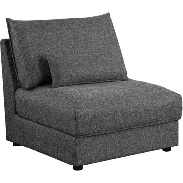 Sasha Upholstered Armless Chair Barely Black