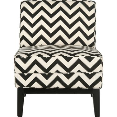 Armond Black and White Chair