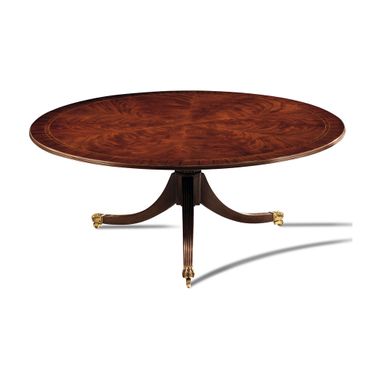 Armstrong Coffee Table In Mahogany and Brass