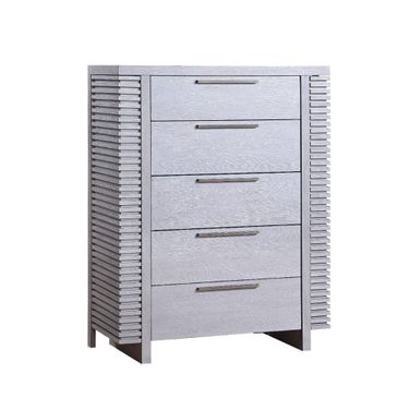 Aromas Chest with Side Hidden Storage In White Oak