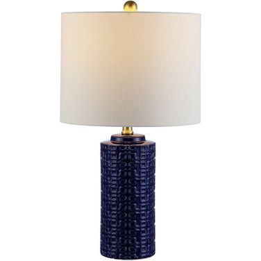 Artef Ceramic Table Lamp Set of 2 in Navy Blue
