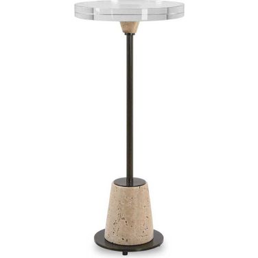 Arthur Crystal Drink Table In Bronze