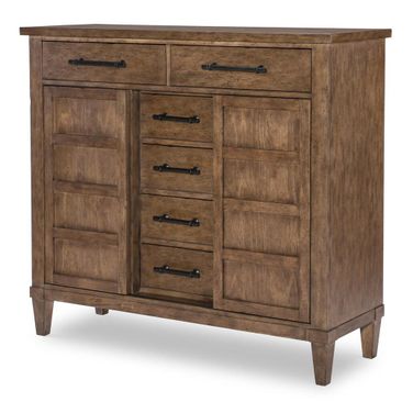 Artisan's Place 2 Door and 6 Drawer Chest In Vintage Pine and Ironwood