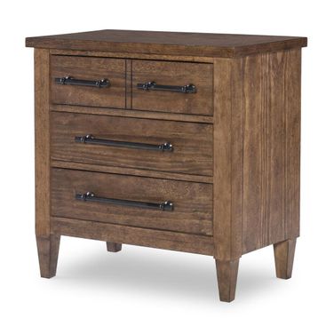 Artisan's Place 3 Drawer Bedside Chest In Vintage Pine and Ironwood