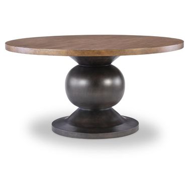 Artisan's Place Complete Round Dining Table In Vintage Pine and Ironwood