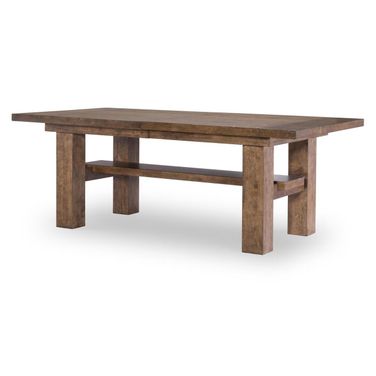 Artisan's Place Complete Trestle Dining Table In Vintage Pine and Ironwood