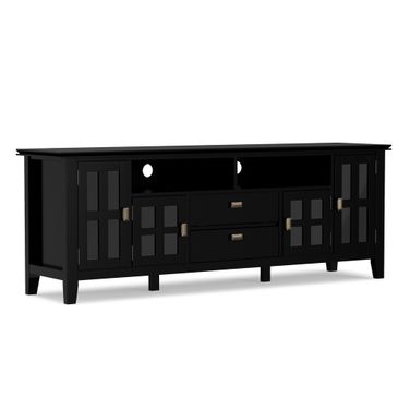 Artisan Solid Wood 72 Inch TV Media Stand In Black