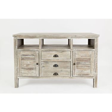 Artisan'S Craft 50 Inch Media Console TV Stand In Washed Grey